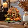 2D Acrylic Standee, Halloween Pumpkin House Desktop Decoration for Living Room, Entryway and Home Display, No.8