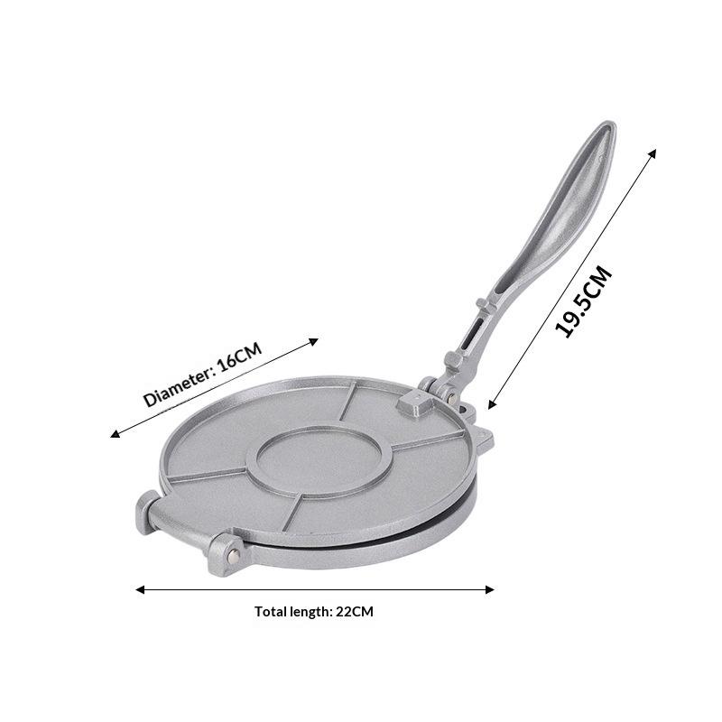 Küche Aluminiumlegierung Handbetrieben Mexikanische Tortilla-Presse Teigpresse Manuell Mais-Teigformmaschine Pfannkuchenpresse YUZI