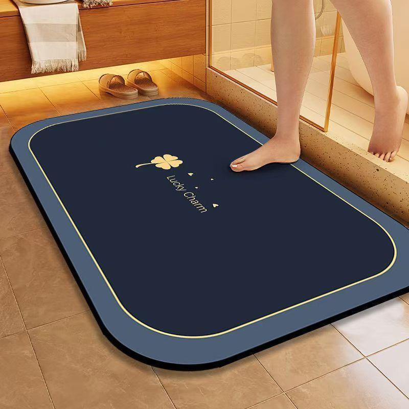 Home Floor Mat Bathroom Non-slip Quick-drying Home Bathroom Water-absorbent And Dirt-resistant Mat Bathroom Diatom Mud Foot Mat