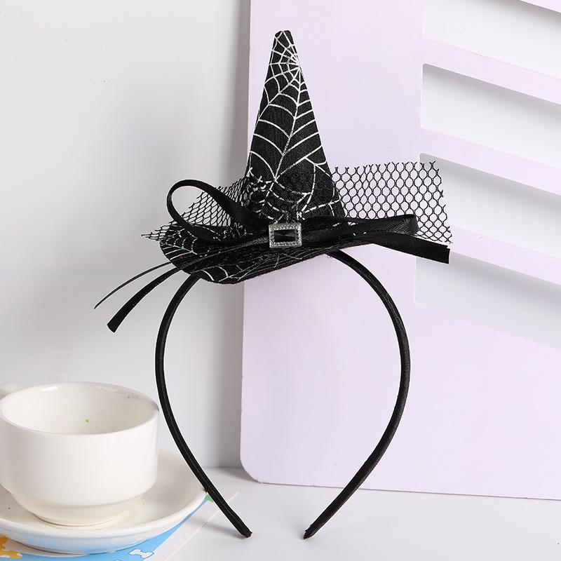 Halloween Devil Horns & Bat Headband with Feathers - Party Decoration