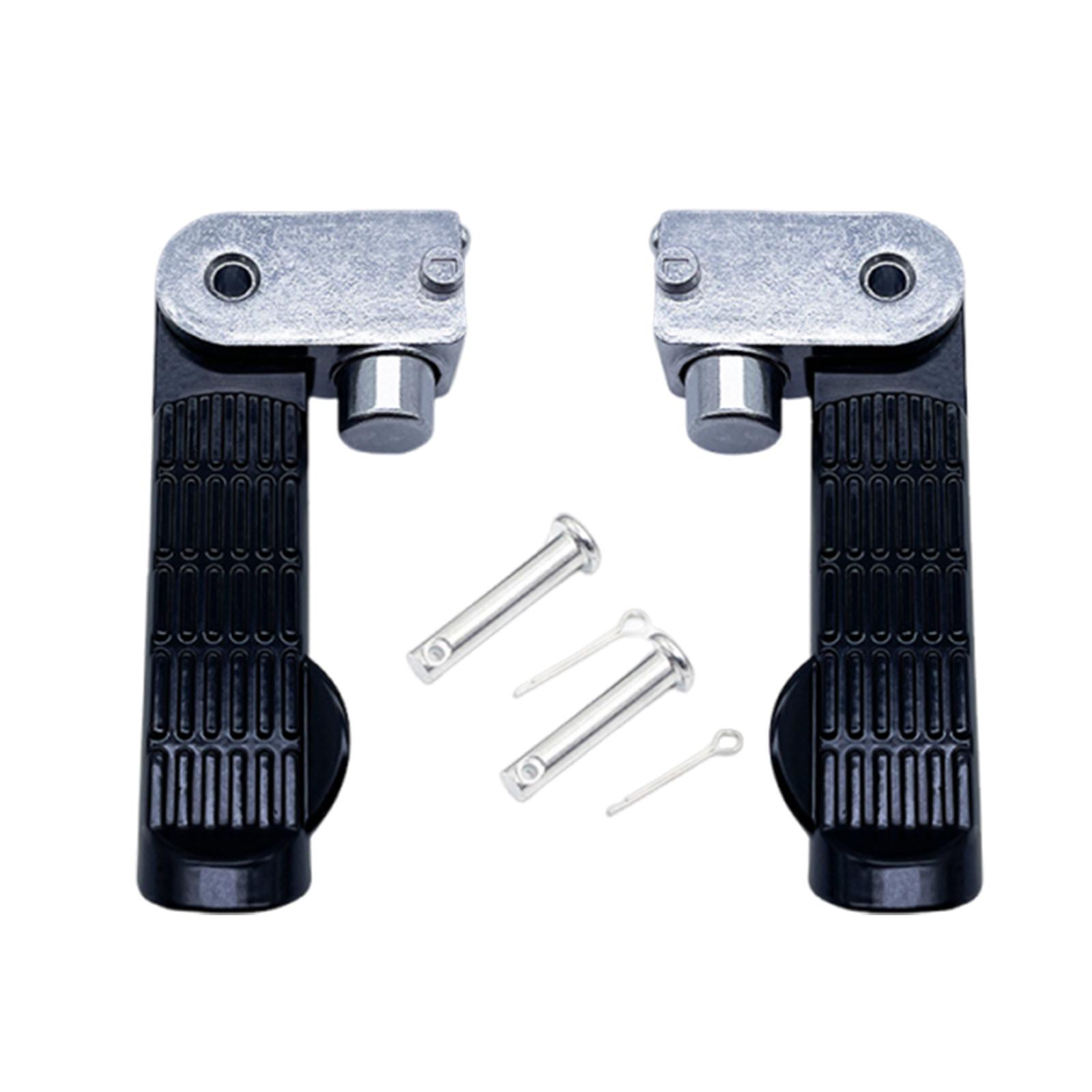 

Motorcycle Footrests Foot Pedal Accessories Footboard Universal Professional Sturdy Replacement Electric Bike Rear Pedals чёрный