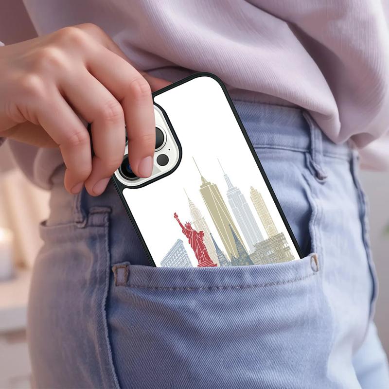 New York City Phone Case For iPhone 17 Air 15 16e 14 13 Pro Max Coque 12 11 Pro Max PLUS cover