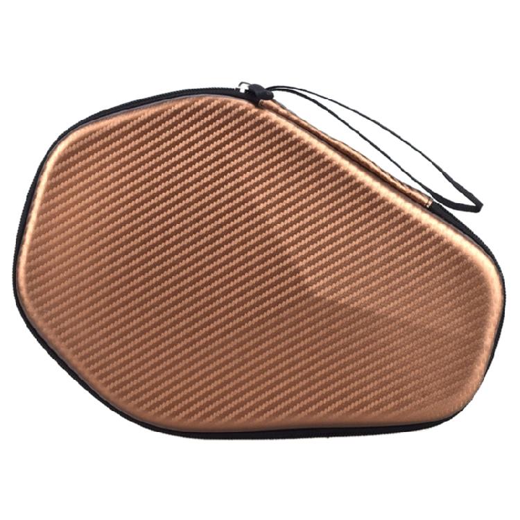 Pingpong Paddle Bag Table Tennis Racket Bag Hexagonal Zipper Handbag Easy Carry