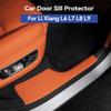 For Li Lixiang L6 L7 L8 L9 Car Door Sill Protector Welcome Pedal Cover Leather Car Interior Protection Accessories