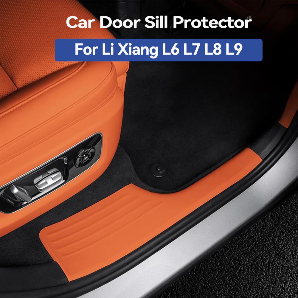 For Li Lixiang L6 L7 L8 L9 Car Door Sill Protector Welcome Pedal Cover Leather Car Interior Protection Accessories