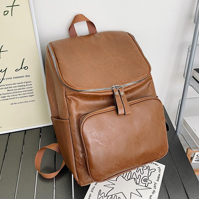 

Новый ретро-рюкзак из искусственной кожи, рюкзак для компьютера, корейская версия модного рюкзака для путешествий, вместительный школьный рюкзак для школьников
