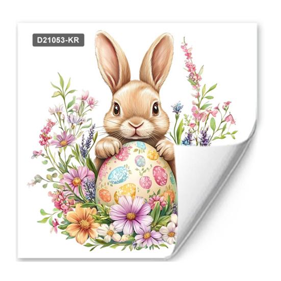 Yousheng Easter Window Clings Cute Bunny Egg Window Stickers for Glass Windows Double Sided Reusable PVC Decals for Spring Party Home Classroom