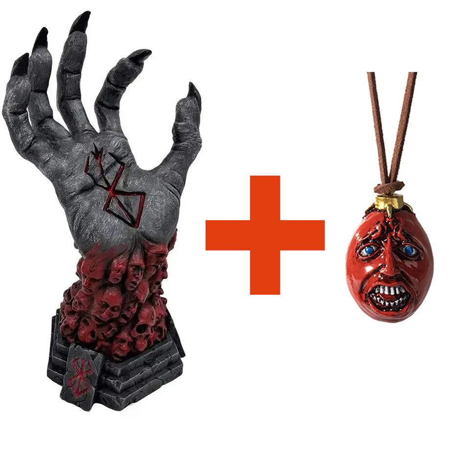 Right Devil'S Hand Rampage Skull Rune Crazy God Death Resin Craft Statue Home Decoration Accessories 1 Pcs For Kids Adults Children's Birthday Gift