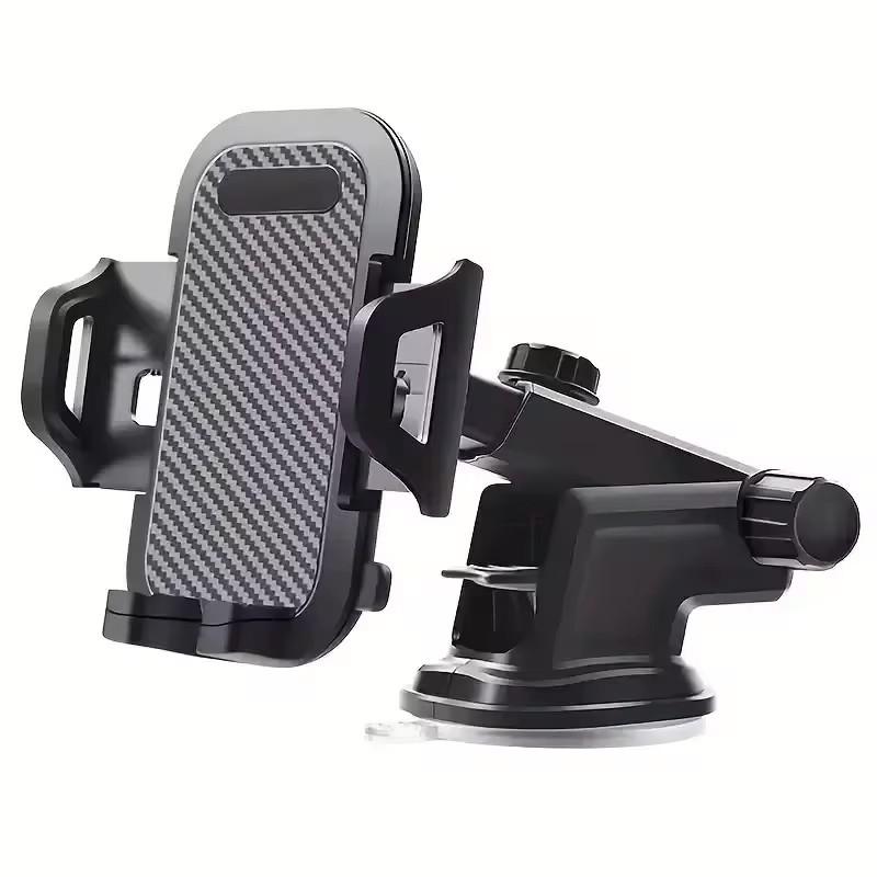 

Sucker Car Phone Holder Mount Stand Suction Cup Smartphone Mobile Cell Support in Car Bracket For iPhone Xiaomi Huawei Samsung чёрный