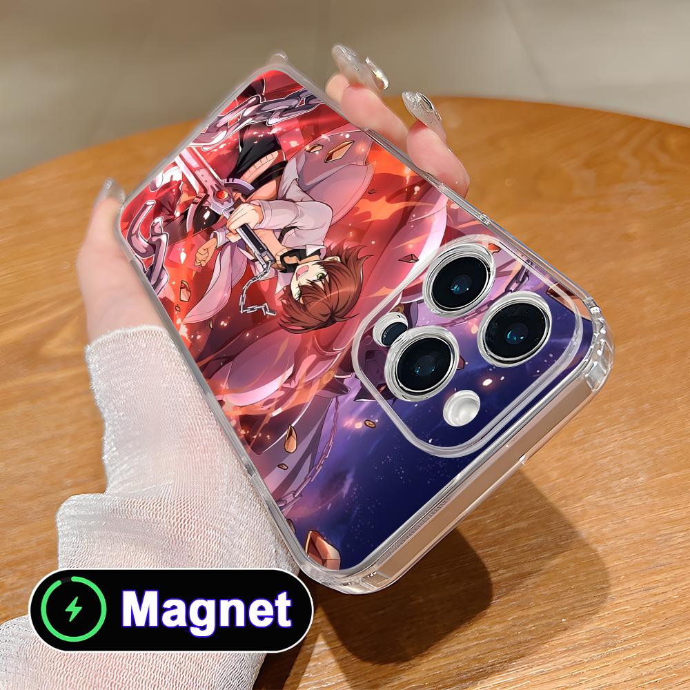 Akame Tatsumi Clear TPU Magsafe Mobile Phone Case for iPhone 17 16 15 14 13 12 11 Air Pro Max Plus Mini Colorful Cover