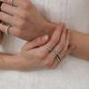 LOVE ME MONSTER [2 SET] Minimal Cubic Ring (L244MRI010)