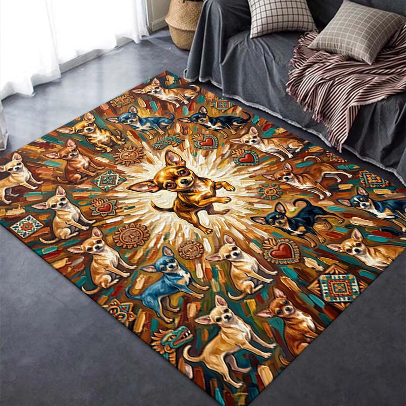 2025 New Cute Puppy Carpet Rug for Living Room Bedroom Home Sofa Decoration,Kids Play Non-slip Floor Mat
