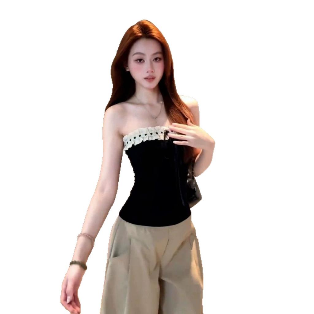 American Spice Girl Design Vest Women's Summer New Slim and Skinny Sleeveless Outer Wear Tube Top Inner Top