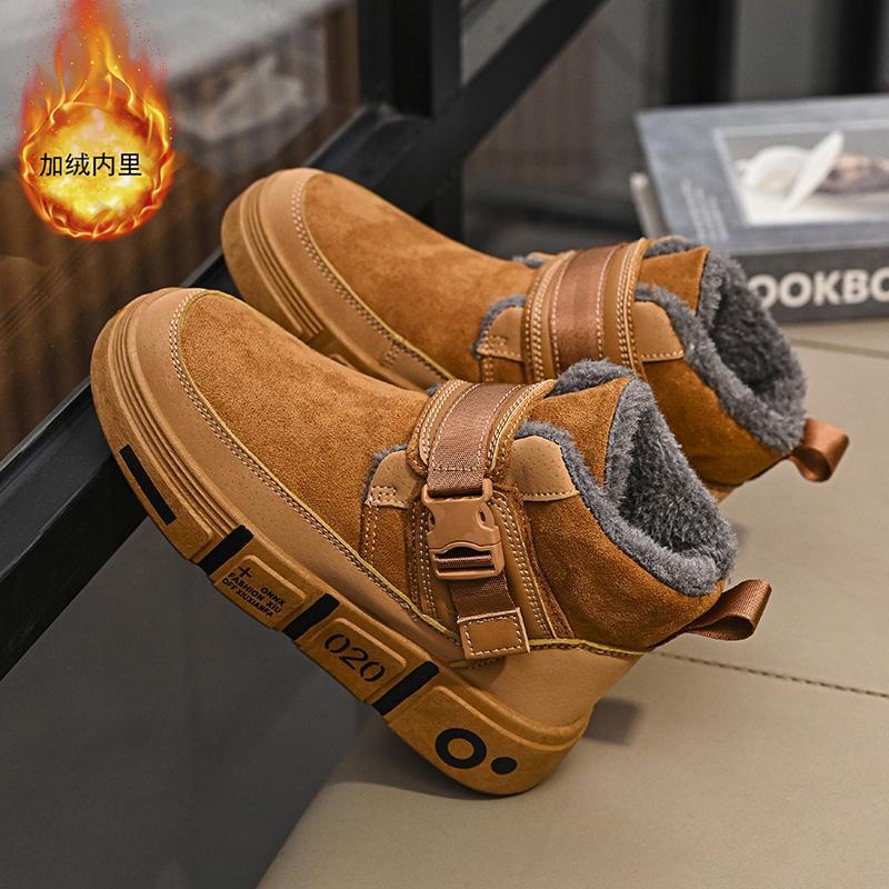 

Северо-восточные зимние сапоги мужские зимние бархатные теплые и холодные хлопковые ботинки уличные водонепроницаемые и холодные хлопковые ботинки 44