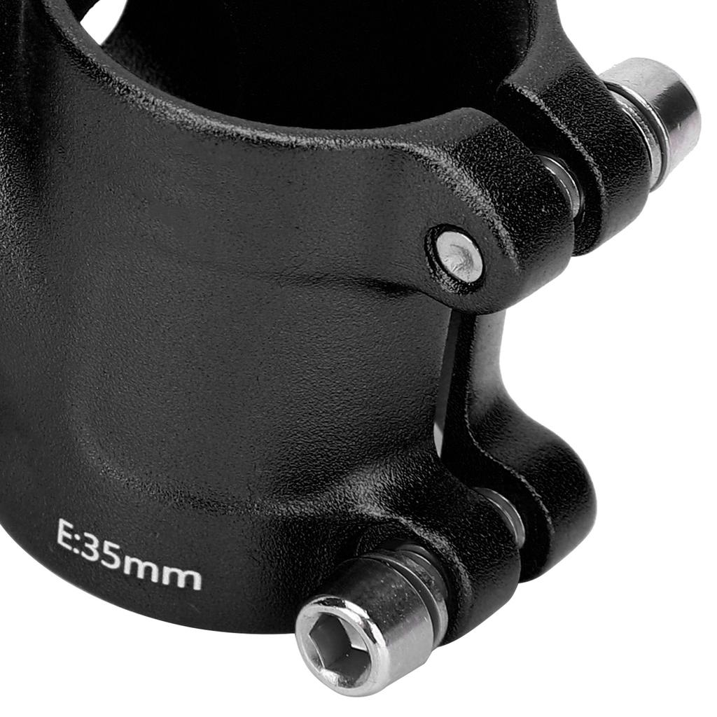 LUNJE 31.8x35mm Bike Handlebar Short Stem Riser Aluminum Alloy   Hollow Stem