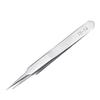 Stainless Steel Eyelash & Nail Art Tweezers Professional Pointed Tip Curved Jewelry Applicator for Nail Decorations False Lashes