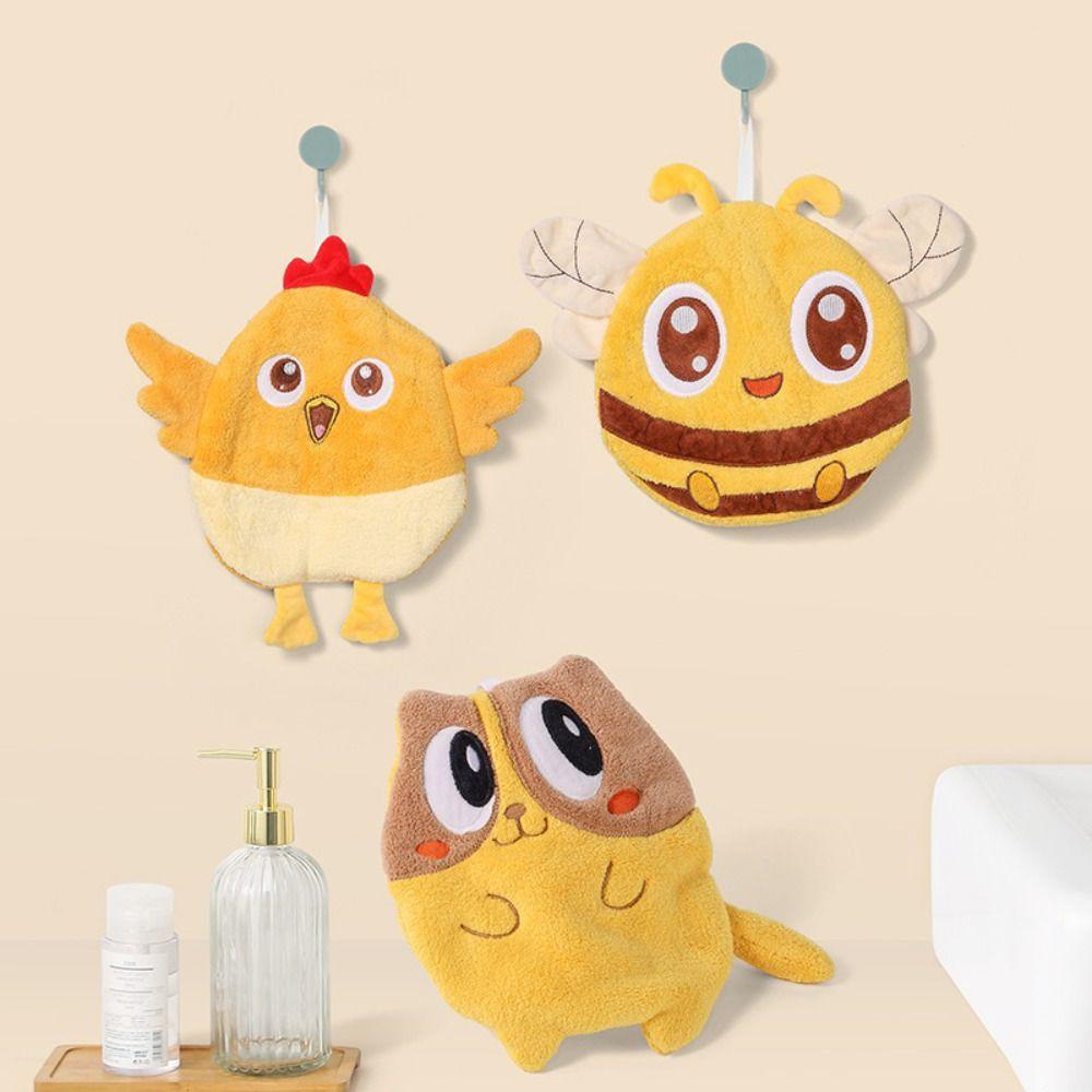 Cute Animal Handkerchief Towel Cartoon Children's Handkerchief Shower Towels Bath Towel  Kitchen