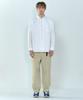 BASIC HOUSE Oxford Semi-Overfit Long Sleeve Shirt White Lzws0103
