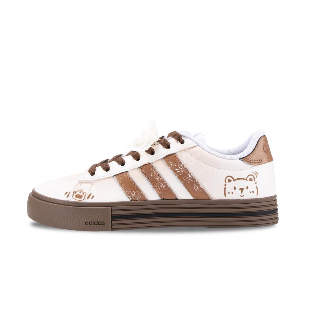 Adidas Daily 4.0 Caramel Soft Bear Low top Skateboard Shoes Unisex Brown JR0077(Team626-)