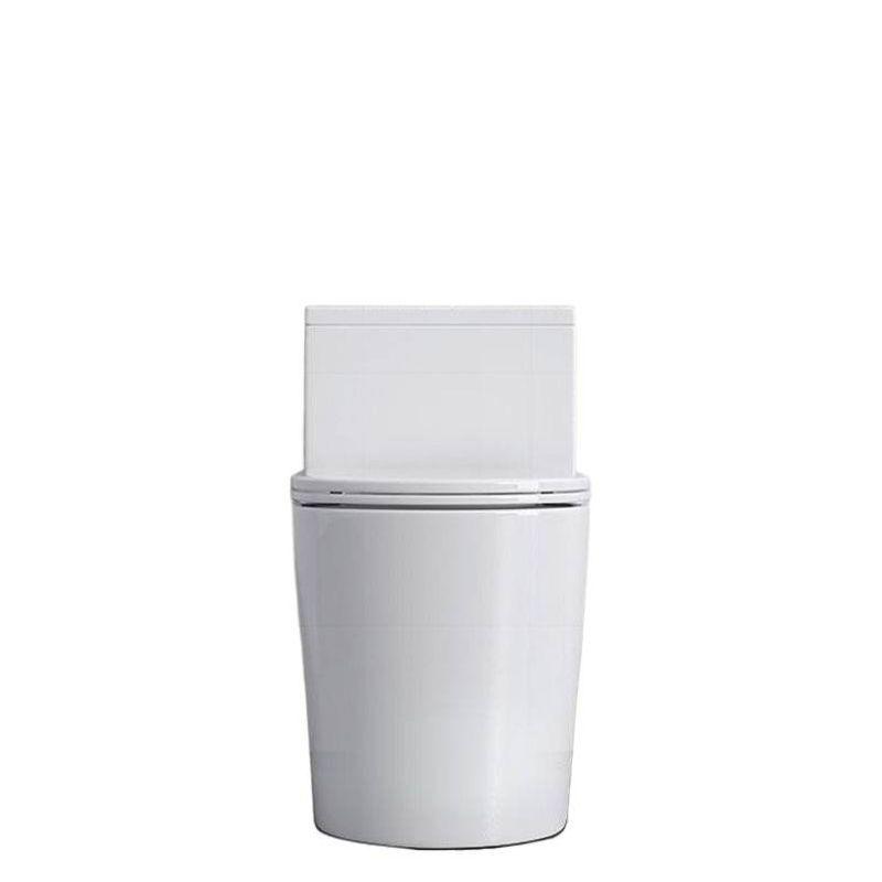 Compact High-Flush Silent Toilet with Swirl Siphon and Deodorant Seat