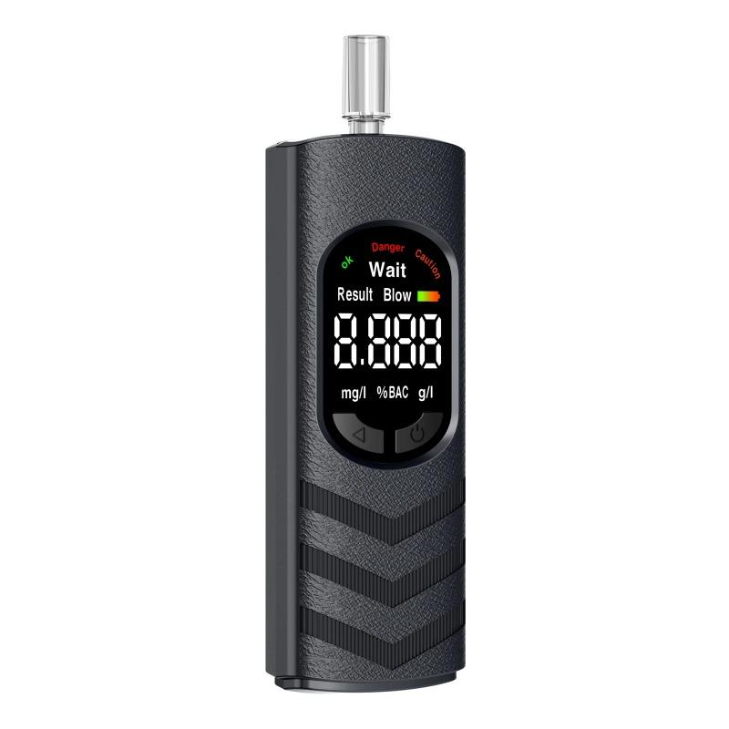 

Breathalyzer with LCD Display and 5 Mouthpieces Portable Breath Alcohol Tester for Personal & Professional Use
