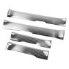 4PCS Door Sill Scuff Plate Guard Protector Trim Stainless Steel Polished Self Adhesive for Tacoma 2024 Silver Brushed