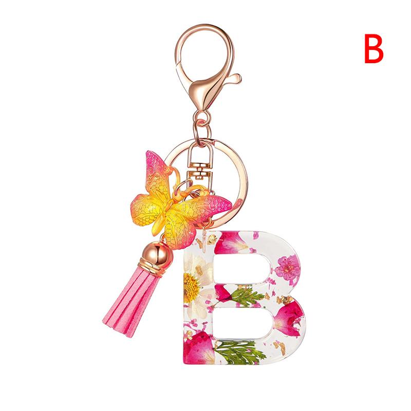 Breloc cu litere AZ bricolaj Suport metalic Breloc cu suspendare Breloc mașină pentru femei Inel cheie cu literă simplă Nume cheie Cadou de petrecere Bijuterii