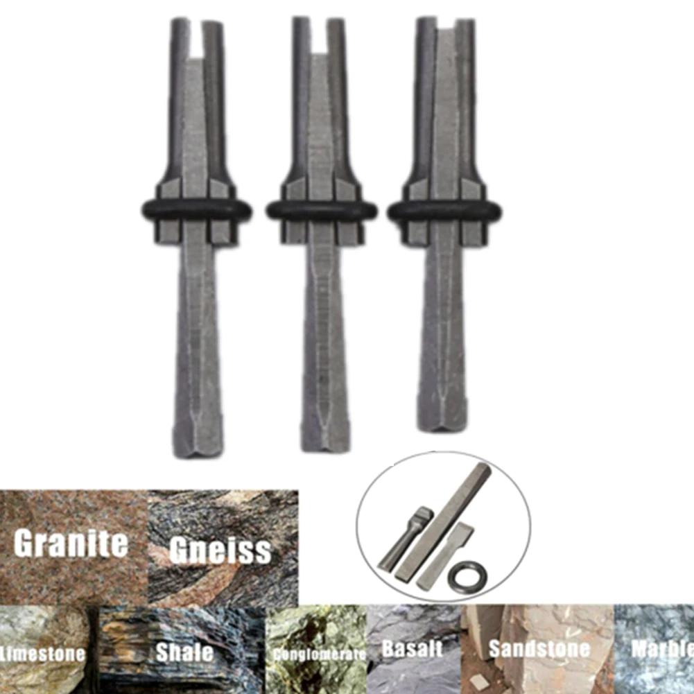 16/23mm Stone Splitting Tool Stone Splitter Hand Tools Set Metal Plug Wedges And Feather Shims Concrete Rock Splitters