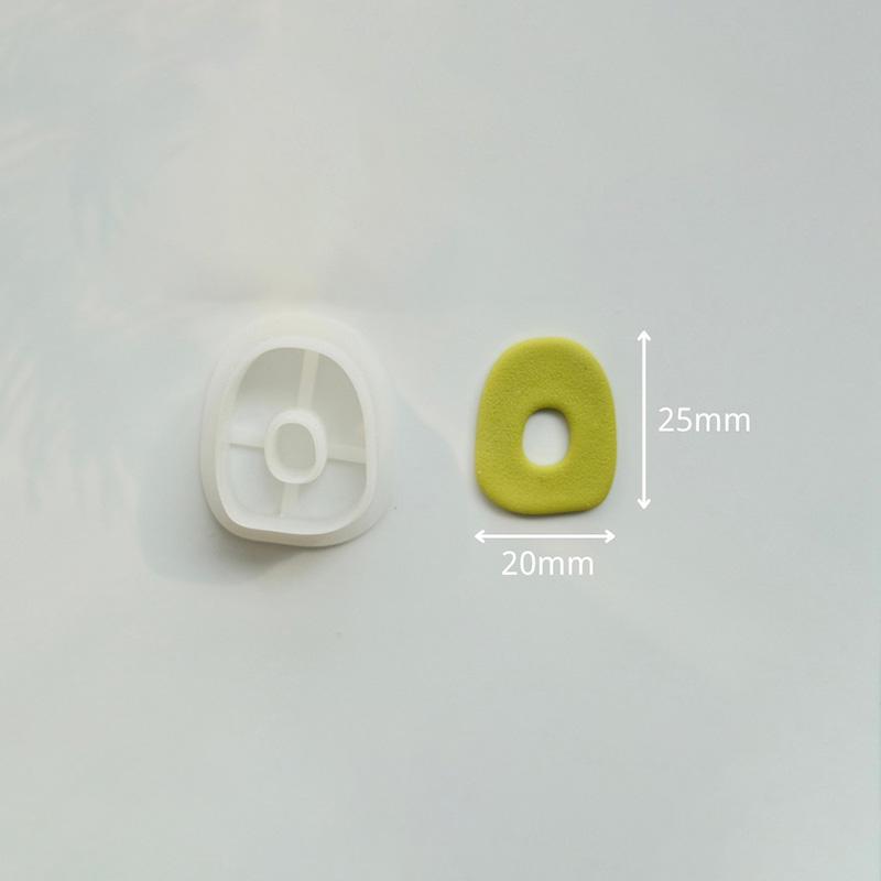 Geometry Polymer Clay Shape Cutter  Irregular Round Oval Earring Cutters Earring Mould Clay Supplies Handmade DIY Jewellery
