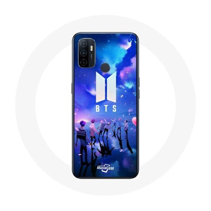Coque pour Oppo A53 - Bangtan Sonyeondan - BTS Fanart Logo - Silicone Souple - Noir - Mixte