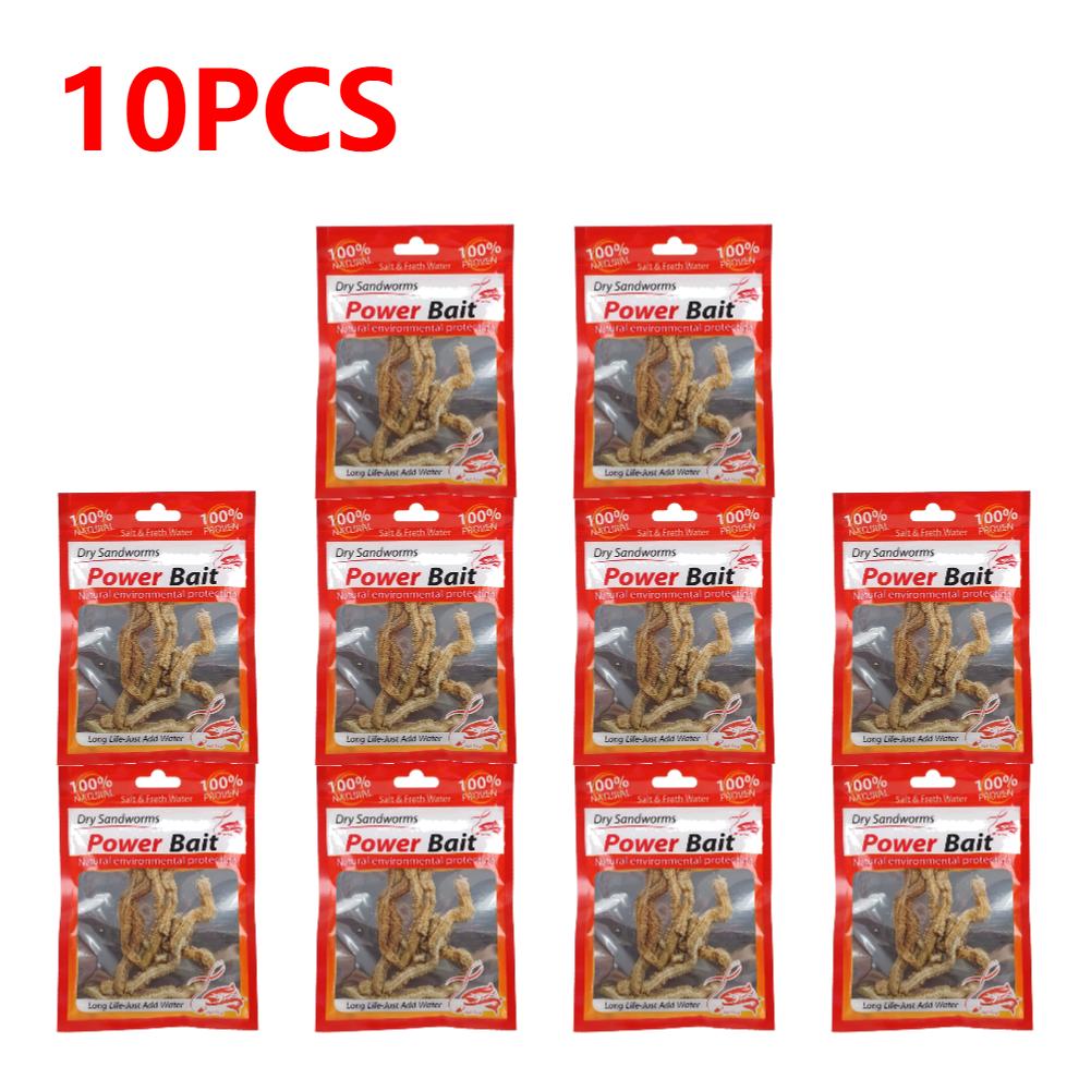 30-1Pcs Artificial Sea Worms Fishing Bait Lifelike Dry Lugworm Sandworms Saltwater Freshwater Soft Smell Fishing Lures Bait