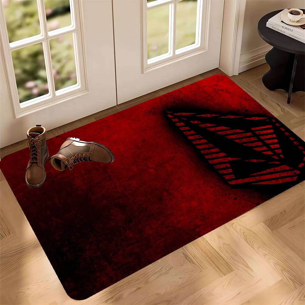 V-Volcom LOGO Floor Mat Cheaper Anti-slip Modern Living Room Balcony Printed Bedside Mats