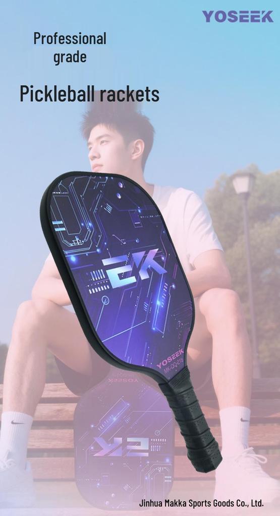 Carbon & Glass Fiber Pickleball Paddle Set - Anti-slip, Wear-resistant, Convenient Sports Paddle with Stringing Service