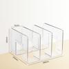 Clear Acrylic Bookends Drop Scratch Resistant Transparent Desk File Sorter for Home School Office