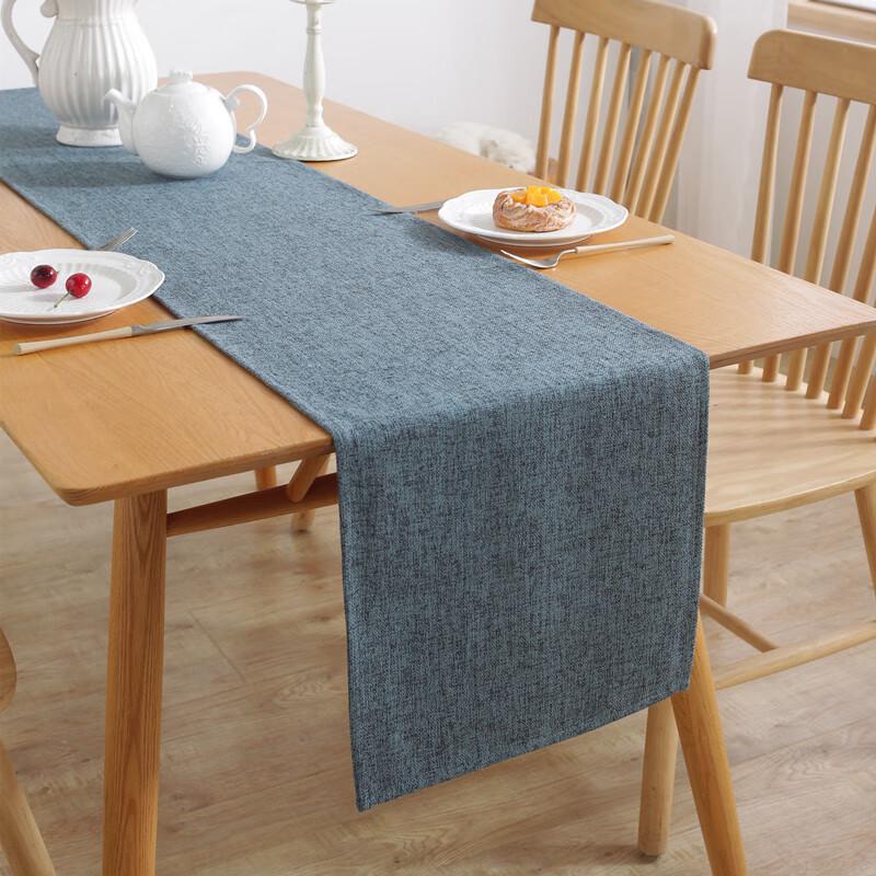 Changbaosen Solid Color Linen Table Runner