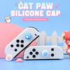 4 STÜCKE/Set Niedliche Katzenkrallen Silikon Weiche Daumenstick Griffkappe Joystick Schutzhülle Für NS Switch OLED NS Lite Joycons Hülle