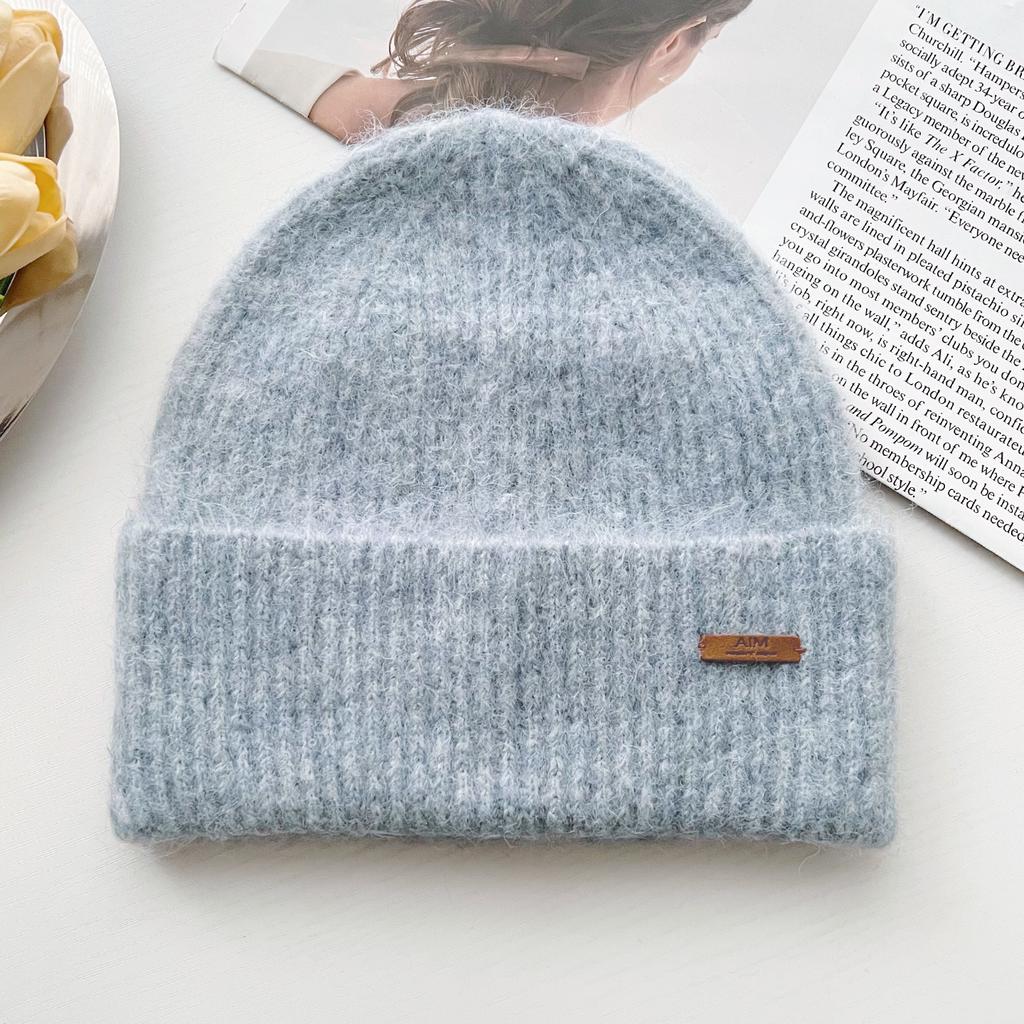 Solid Color Knitted Beanies Hat Winter Warm Women Wool Hat Multicolor Skullies Caps Soft Elastic Cap Sport Bonnet Gorro
