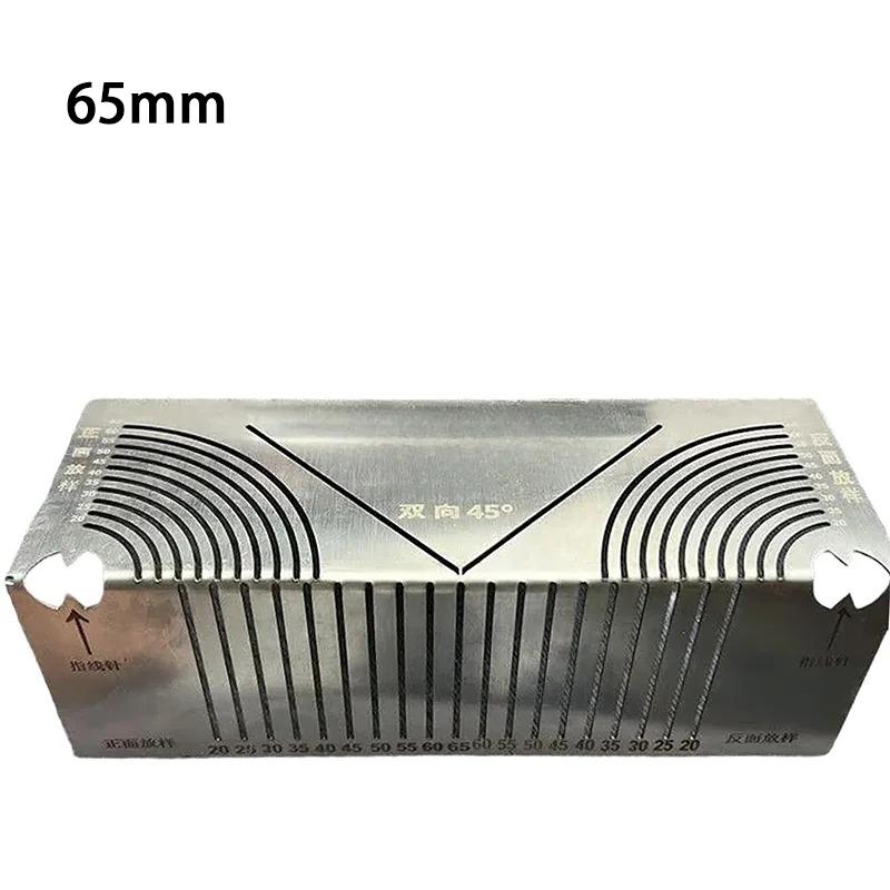 

20-65 мм Квадратная труба Закругленный угол Рисовальная линейка Многофункциональный инструмент для рисования Двусторонний угол 45 градусов Точные линейные чертежи