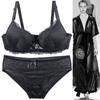 Sexy Luxurious High-end Western-style Lingerie Set Featuring A Fashionable Push-up Lace Bra and Skin-friendly Breathable Panties