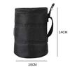 Practical Oxford Nail Screw Storage Bag Black Wear-resistant Cylinder Nail Screw Storage Bag with Buckle Can Tighten Tool Bag