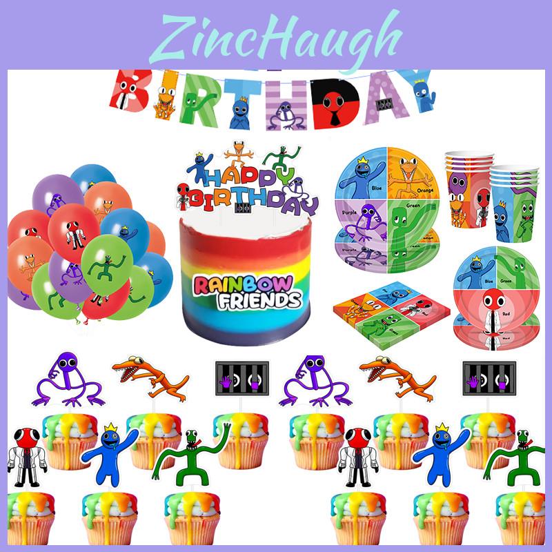 Roblox Rainbow Friends Birthday Party Supplies Complete Kit With Balloons Cake Topper Banner And More!