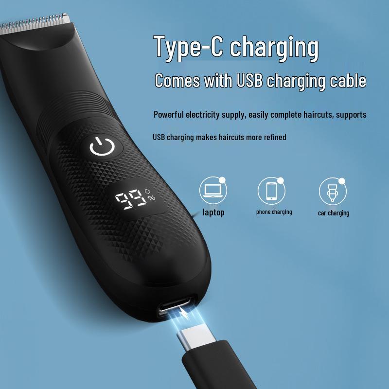 Aparat electric de tuns și ras impermeabil pentru părul corporal pentru bărbați și femei