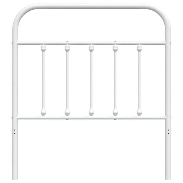 VidaXL White Metal Headboard 90 Cm 352655