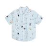 LUSON Boys' Cartoon Print Short Sleeve Shirt