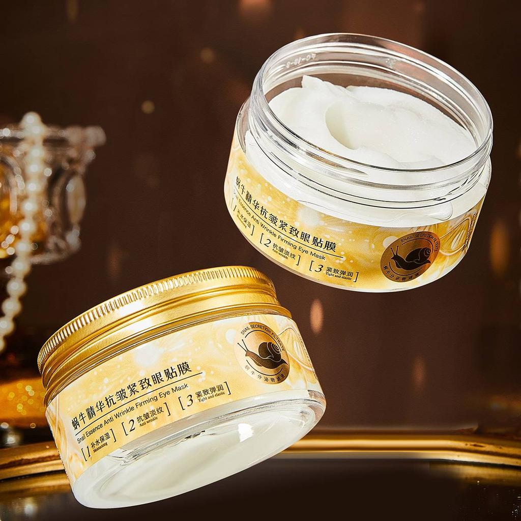 40PCS/box Snail Essence Anti Wrinkle Firming Eye Mask Anti-Puffiness Remove Dark Circles Collagen Eye Patches