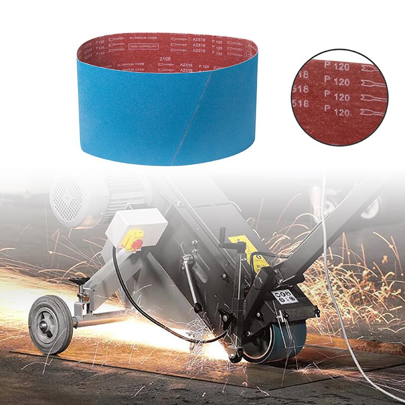 1pc Sanding Belts 120 Grits Blue Belt Sander Tool for Woodworking Metal Polishing Zirconia Sanding Sandpaper Abrasive Tool