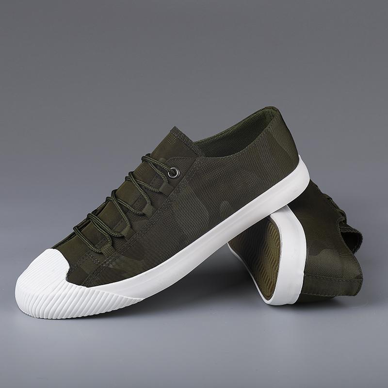 Holfredterse Men Casual Flat Canvas Shoes Lace Up Breathable Comfortable Shoes Spring Autumn Lightweight 9322 Black/Grey/Green