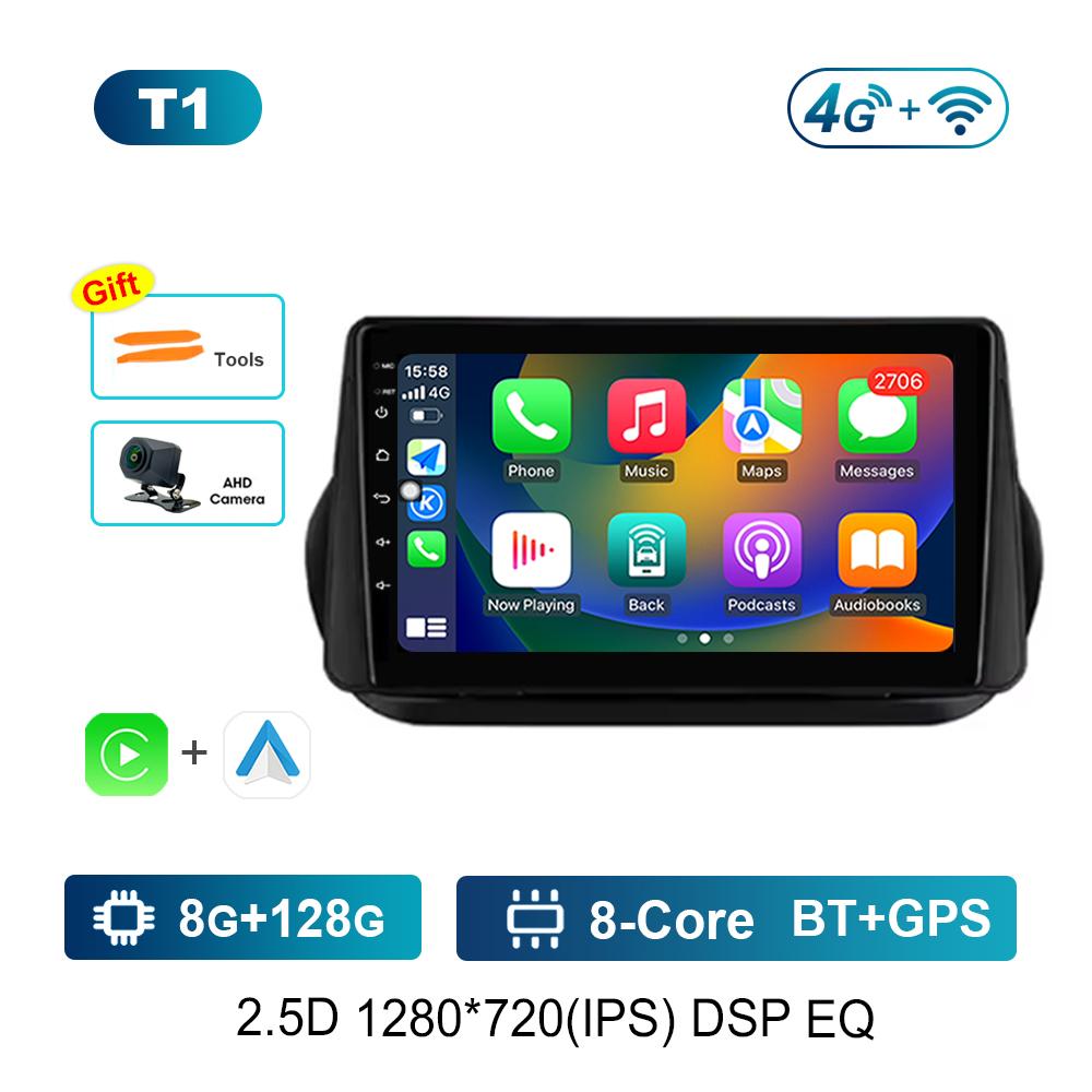 Android OS for Fiat Fiorino Qubo for Citroen Nemo for Peugeot Bipper 2008 - 2017 Carplay GPS Car Video Multimedia Player WiFi BT