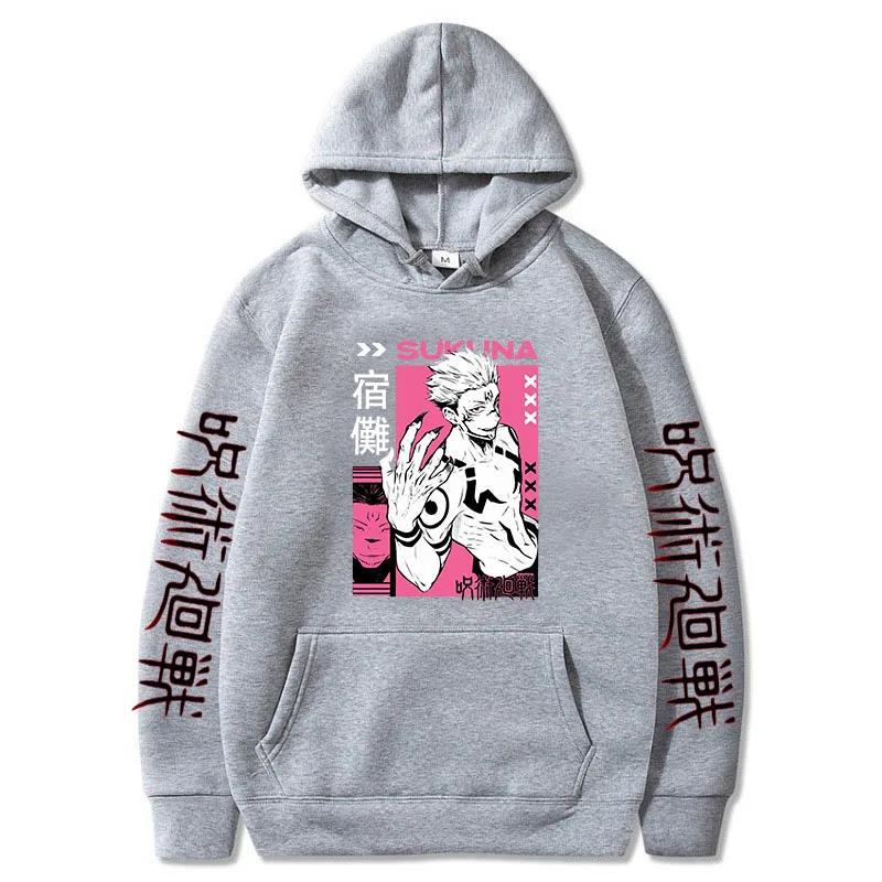 Autumn Winter Anime Printed Sweatshirts Jujutsu Kaisen Hoodie Sweatshirt Men Womnen Fashion Brand Design Hoodies