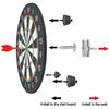 10PCS Dart Board Bracket Kit U-shaped Portable Wall Hanging Dartboard Mounting Bracket Set With 3 Pads For Cabinet Wall Darts